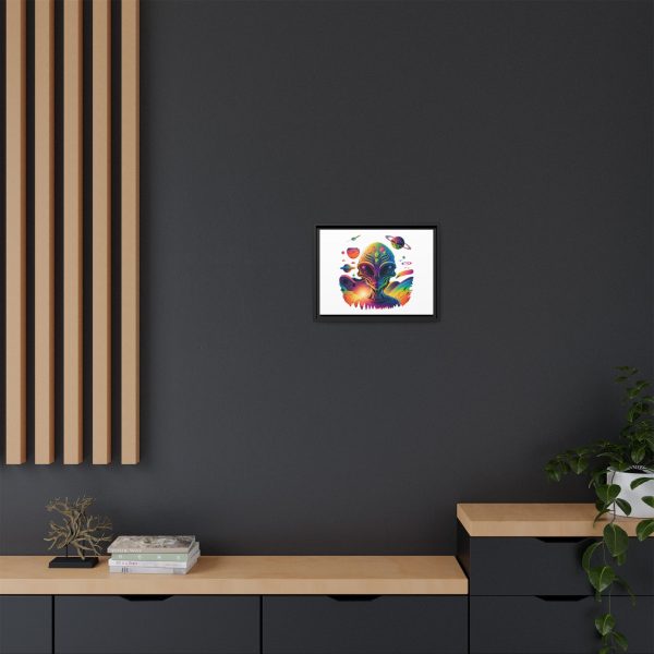Vibrant Alien Canvas Art Print, Framed Decor for Sci-Fi Lovers, Cosmic Wall Art, Colorful Home Decoration, Unique Gift Idea - Image 12
