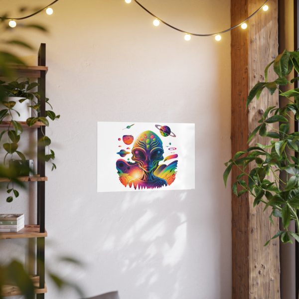 Colorful Alien Art Poster, Psychedelic Wall Decor, Outer Space Prints, Home Decoration, Gift for Sci-Fi Lovers - Image 65