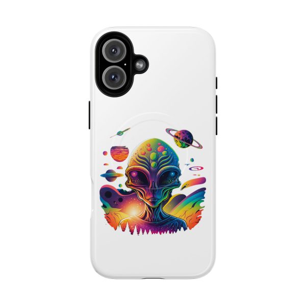 Vibrant Alien Phone Case - Funky Tough Magnetic Cover for Teens, Outer Space, Gift for Sci-Fi Lovers, Unique Cosmic Design - Image 67
