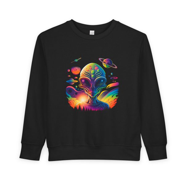 Cosmic Alien Toddler Sweatshirt - Cute Space Theme, Perfect for Birthdays, Gifts, Astronaut Enthusiasts, Baby Shower, Everyday Wear - Image 17