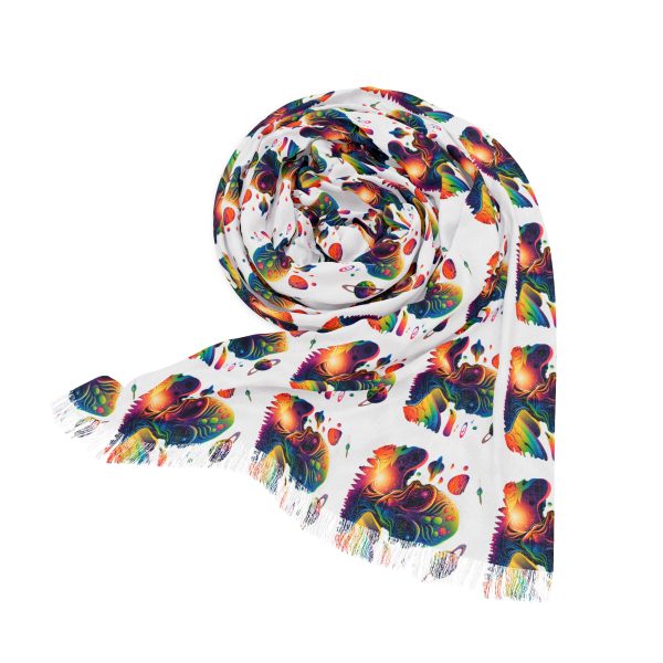 Colorful Lightweight Scarf, Chic Accessory for Spring, Festival Fashion, Gift for Her, Boho Style - Image 3