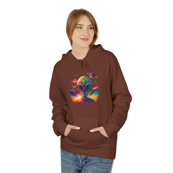 Vibrant Artistic Fleece Hoodie, Cozy Unisex Sweatshirt, Colorful Graphic Hoodie, Trendy Casual Wear, Unique Gift Idea, Streetwear Style - Image 11