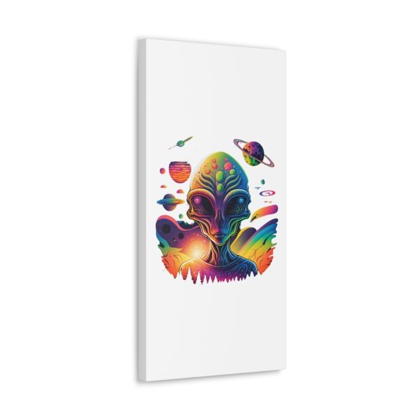 Alien Art Canvas Print, Colorful Wall Decor, Retro Sci-Fi Artwork, Unique Home Accent, Space Lover Gift - Image 58