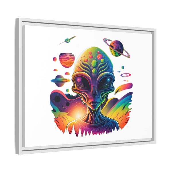 Vibrant Alien Canvas Art Print, Framed Decor for Sci-Fi Lovers, Cosmic Wall Art, Colorful Home Decoration, Unique Gift Idea - Image 94