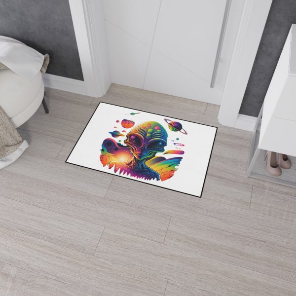 Vibrant Alien Art Floor Mat, Cosmic Area Rug, Outer Space Doormat, Unique Home Decor, Gift for Sci-Fi Lovers - Image 12