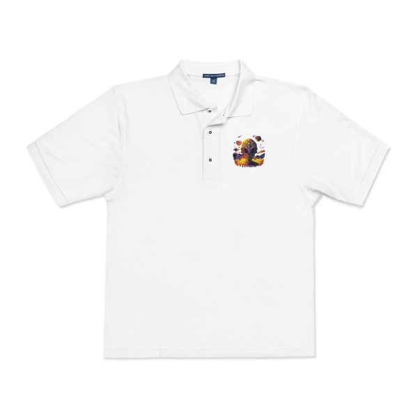 Floral Embroidered Unisex Polo Shirt | Casual Wear, Gift for Him/Her, Summer Style, Outdoor Events, Birthday Gift - Image 13