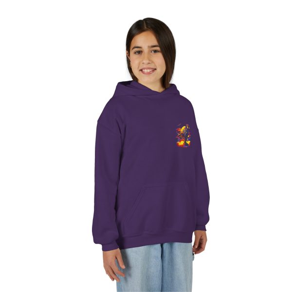 Youth Heavy Blend Hooded Sweatshirt with Colorful Graphic - Image 40