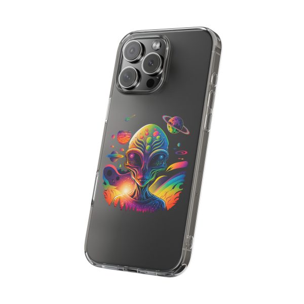 Alien Galaxy Clear Phone Case, Cosmic Phone Cover, Space Lover Gift, Unique Design for iPhone, Galaxy Phone Case - Image 91