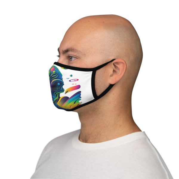 Colorful Alien Face Mask, Pop Art Mask, Fitted Face Cover, Unique Face Fashion, Festival Accessory, Comfortable Daily Wear - Image 3