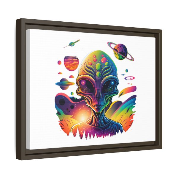 Vibrant Alien Canvas Art Print, Framed Decor for Sci-Fi Lovers, Cosmic Wall Art, Colorful Home Decoration, Unique Gift Idea - Image 74