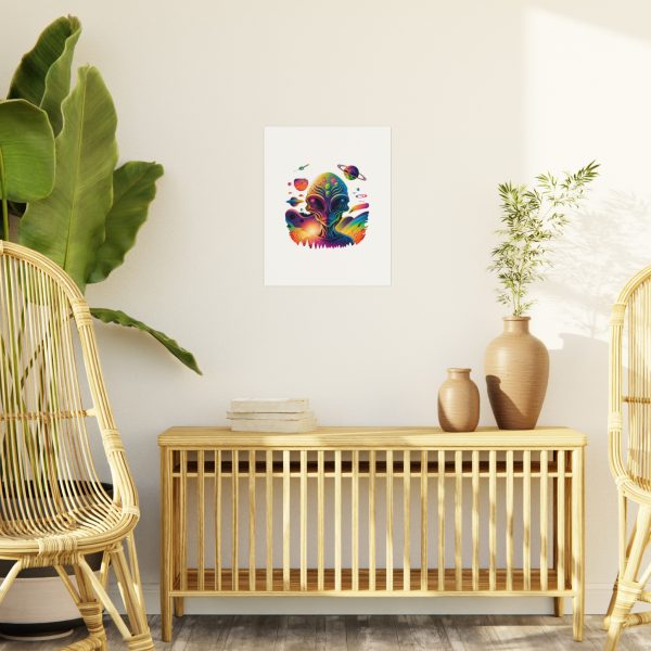 Vibrant Alien Foam Board Art Print, Space Decor, Unique Wall Art, Sci-Fi Home Decor, Gifts for Alien Lovers, Cosmic Alien Poster - Image 51
