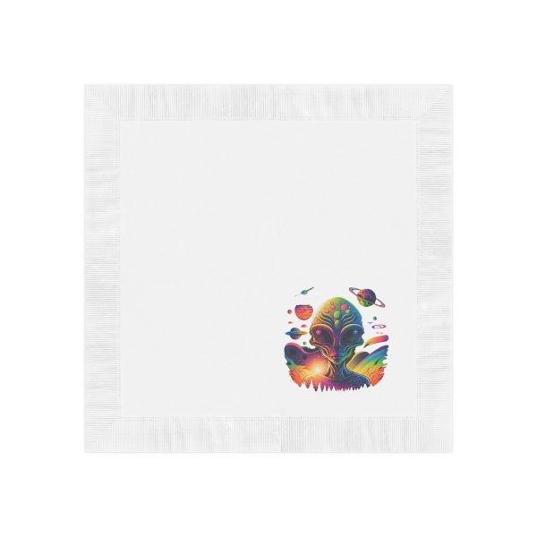Psychedelic Alien Napkins, Cosmic Party Decor, Space Themed Tableware, Unique Alien Napkins, Fun Event Accessories - Image 6