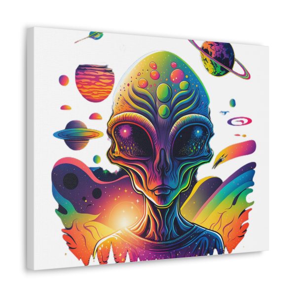Alien Art Canvas Print, Colorful Wall Decor, Retro Sci-Fi Artwork, Unique Home Accent, Space Lover Gift - Image 46