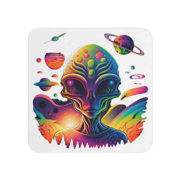 Colorful Alien Coasters - Set of 50/100, Cool Drink Coasters, Fun Bar Accessories, Retro Sci-Fi Decor, Unique Gifts for Space Lovers