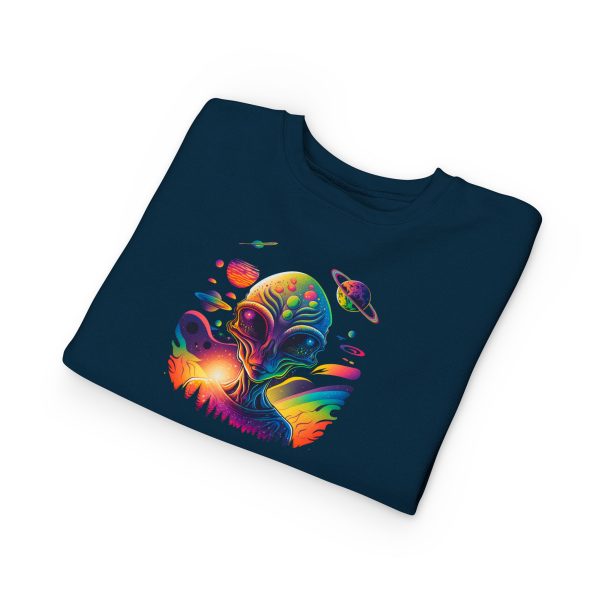 Cosmic Alien Toddler Sweatshirt - Cute Space Theme, Perfect for Birthdays, Gifts, Astronaut Enthusiasts, Baby Shower, Everyday Wear - Image 23