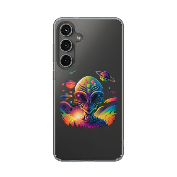 Alien Galaxy Clear Phone Case, Cosmic Phone Cover, Space Lover Gift, Unique Design for iPhone, Galaxy Phone Case - Image 70