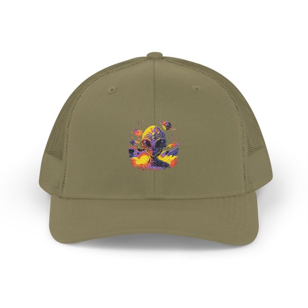 Vibrant Embroidered Snapback Trucker Cap, Unisex Hat for Festivals, Casual Wear, Sports Events, Gift for Outdoorsy Friends - Image 25