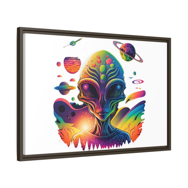 Vibrant Alien Canvas Art Print, Framed Decor for Sci-Fi Lovers, Cosmic Wall Art, Colorful Home Decoration, Unique Gift Idea - Image 98