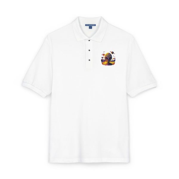 Floral Embroidered Unisex Polo Shirt | Casual Wear, Gift for Him/Her, Summer Style, Outdoor Events, Birthday Gift - Image 14
