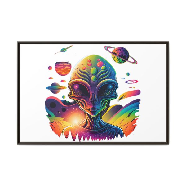 Vibrant Alien Canvas Art Print, Framed Decor for Sci-Fi Lovers, Cosmic Wall Art, Colorful Home Decoration, Unique Gift Idea - Image 129