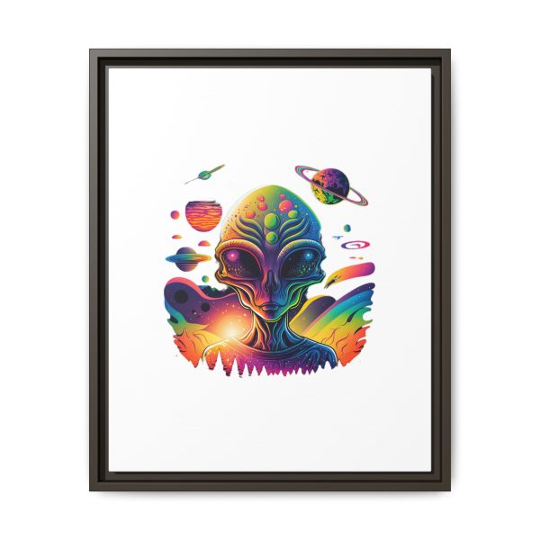 Vibrant Alien Canvas Art Print, Framed Decor for Sci-Fi Lovers, Cosmic Wall Art, Colorful Home Decoration, Unique Gift Idea - Image 161