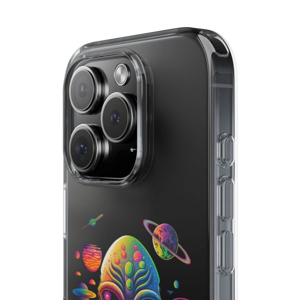 Alien Galaxy Clear Phone Case, Cosmic Phone Cover, Space Lover Gift, Unique Design for iPhone, Galaxy Phone Case - Image 85