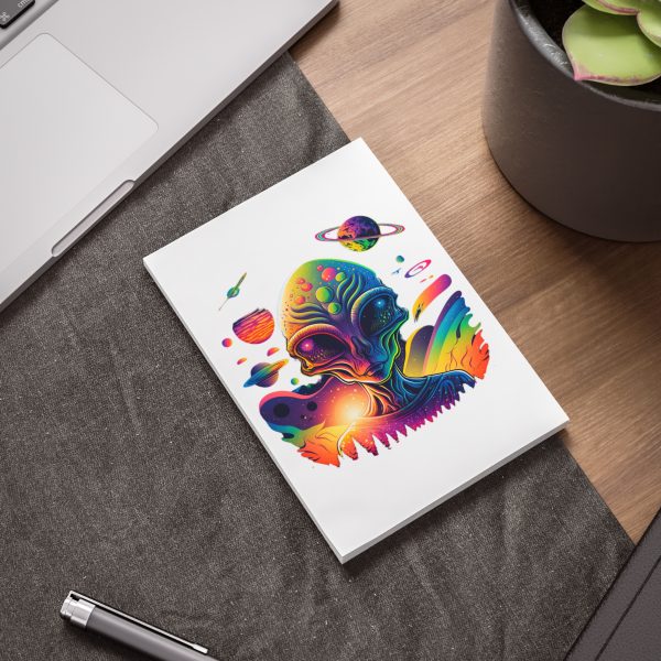 Cosmic Alien Post-it® Note Pads | Vibrant Space-Themed Sticky Notes, Office Supplies, Gifts for Sci-Fi Fans, School Accessories, [...] - Image 15