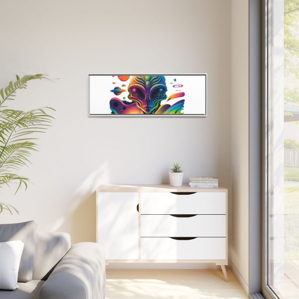Vibrant Alien Canvas Art Print, Framed Decor for Sci-Fi Lovers, Cosmic Wall Art, Colorful Home Decoration, Unique Gift Idea - Image 191