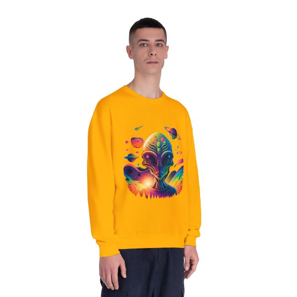 Colorful Alien Space Sweatshirt, Unisex Crewneck Sweatshirt, Perfect for Casual Wear, Gift for Sci-Fi Lovers, Cozy Fall Apparel - Image 23
