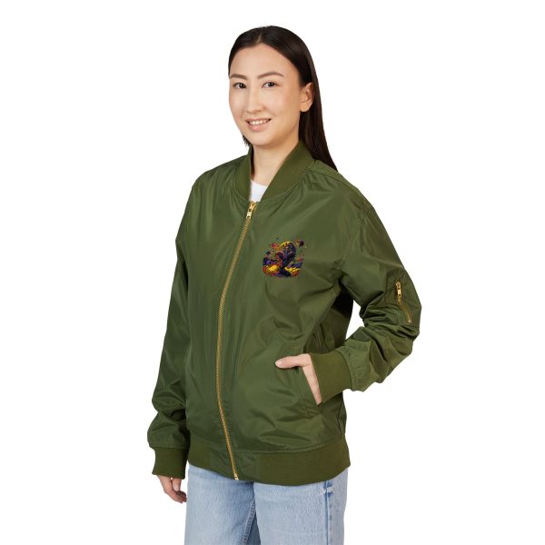 Recycled Bomber Jacket (Embroidery) - Eco-Friendly Streetwear, Cool Casual Style, Perfect Gift for Nature Lovers, Trendy Fashion [...] - Image 8
