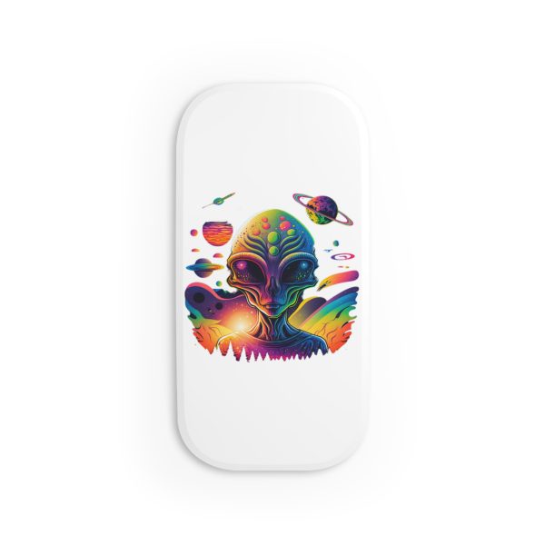 Colorful Alien Phone Grip, Fun Phone Accessory, Geek Gifts, Cosmic Phone Stand, Unique Phone Holder, Science Fiction Gifts - Image 5