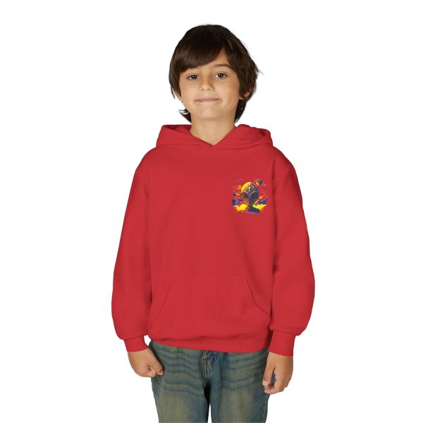 Youth Heavy Blend Hooded Sweatshirt with Colorful Graphic - Image 47
