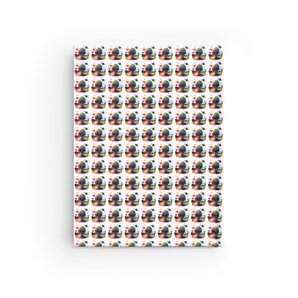 Colorful Patterned Journal - Ruled Line Notebook, Cute Writing Journal, Gift for Students, Colorful Diary, Design Lovers - Image 2