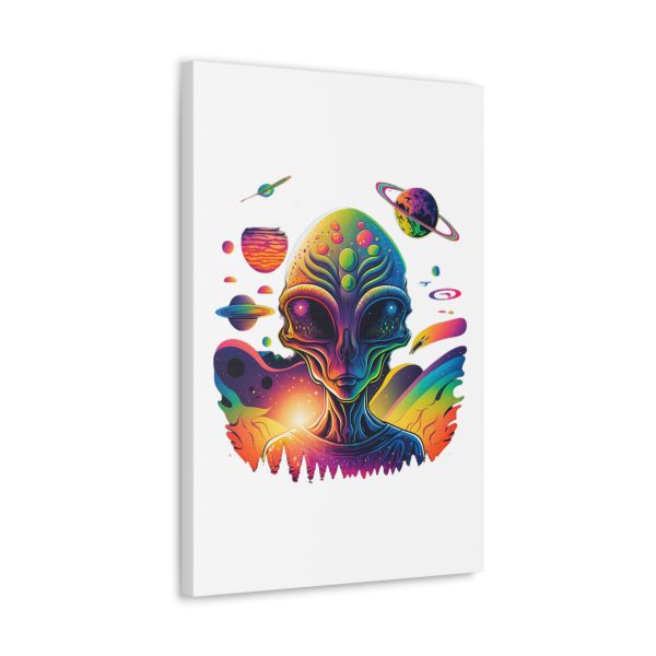 Alien Art Canvas Print, Colorful Wall Decor, Retro Sci-Fi Artwork, Unique Home Accent, Space Lover Gift - Image 50