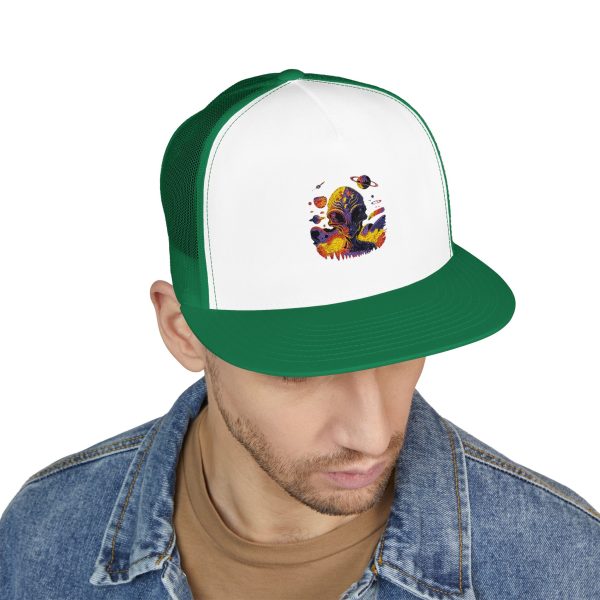 Vibrant Embroidered Trucker Cap, Colorful Hat for Festivals, Outdoor Events, Casual Wear, Unique Gift, Summer Accessory - Image 5
