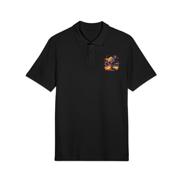 Vibrant Embroidered Polo Shirt, Casual Wear, Gift for Him/Her, Summer Outfit, Unique Fashion, Birthday Gift - Image 7