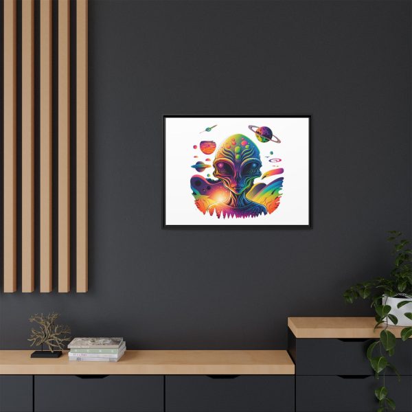 Vibrant Alien Canvas Art Print, Framed Decor for Sci-Fi Lovers, Cosmic Wall Art, Colorful Home Decoration, Unique Gift Idea - Image 28