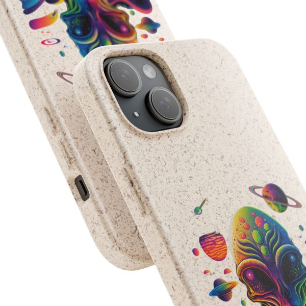 Vibrant Alien Biodegradable Phone Case | Eco-Friendly, Galaxy Inspired, Unique Gift, Trendy Phone Cover, For Space Lovers - Image 171
