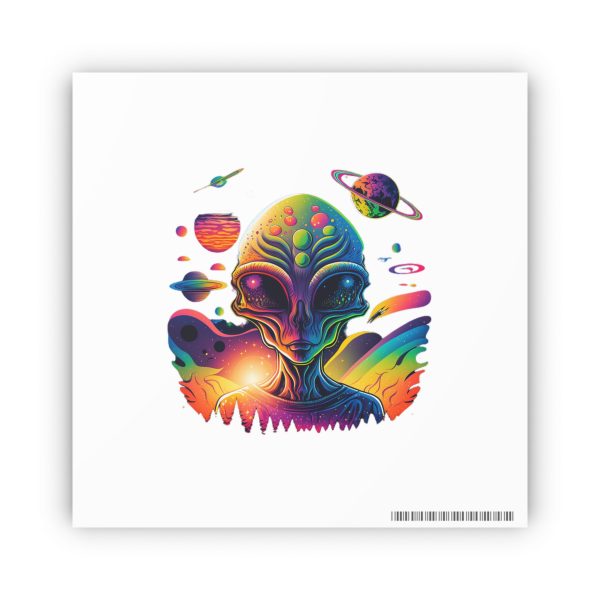 Colorful Alien Art Poster, Psychedelic Wall Decor, Outer Space Prints, Home Decoration, Gift for Sci-Fi Lovers - Image 40