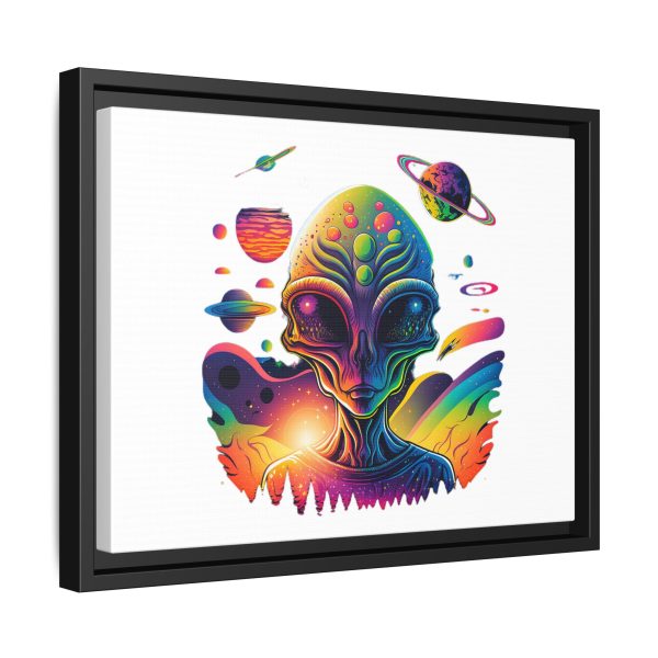 Vibrant Alien Canvas Art Print, Framed Decor for Sci-Fi Lovers, Cosmic Wall Art, Colorful Home Decoration, Unique Gift Idea - Image 10