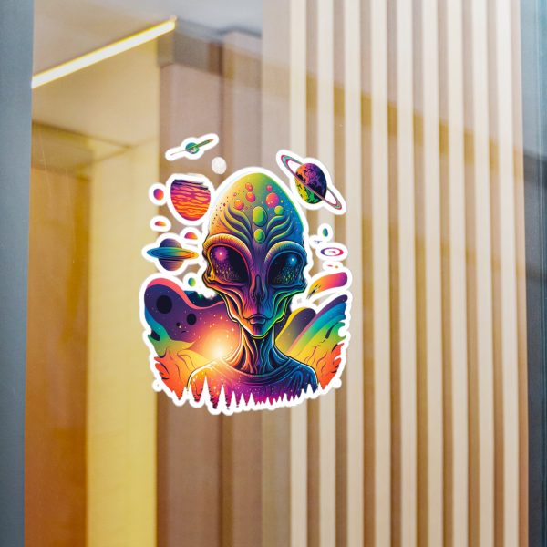 Colorful Alien Vinyl Decals for Decor, Fun Stickers for Laptops, Walls, Windows, Kids' Rooms, Sci-Fi Gifts - Image 14