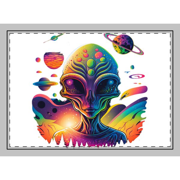 Colorful Alien Galaxy Rug, Bohemian Decor, Cosmic Area Rug, Unique Gifts for Sci-Fi Lovers, Home Decor