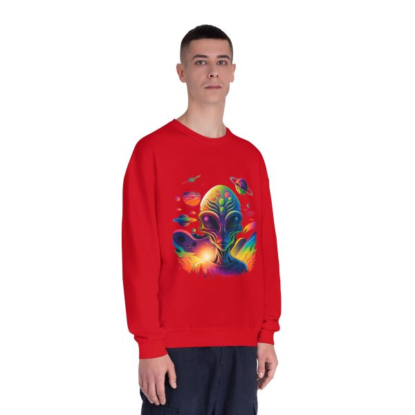 Colorful Alien Space Sweatshirt, Unisex Crewneck Sweatshirt, Perfect for Casual Wear, Gift for Sci-Fi Lovers, Cozy Fall Apparel - Image 67
