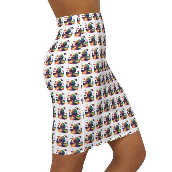 Women's Mid-Waist Pencil Skirt (AOP) - Image 4