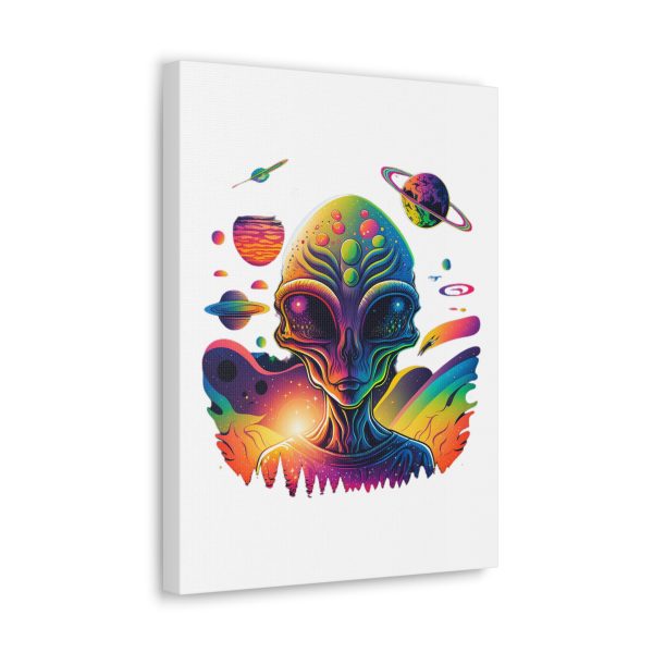 Alien Art Canvas Print, Colorful Wall Decor, Retro Sci-Fi Artwork, Unique Home Accent, Space Lover Gift - Image 10