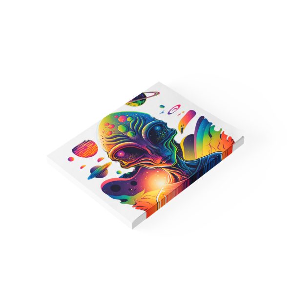 Cosmic Alien Post-it® Note Pads | Vibrant Space-Themed Sticky Notes, Office Supplies, Gifts for Sci-Fi Fans, School Accessories, [...] - Image 6