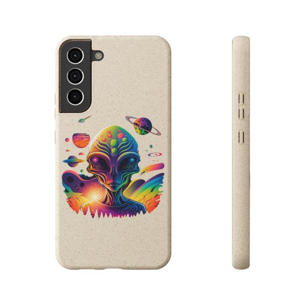 Vibrant Alien Biodegradable Phone Case, Eco-Friendly Galaxy Phone Cover, Unique Gift for Space Lovers, Fun Alien Design, Sustainable [...] - Image 153