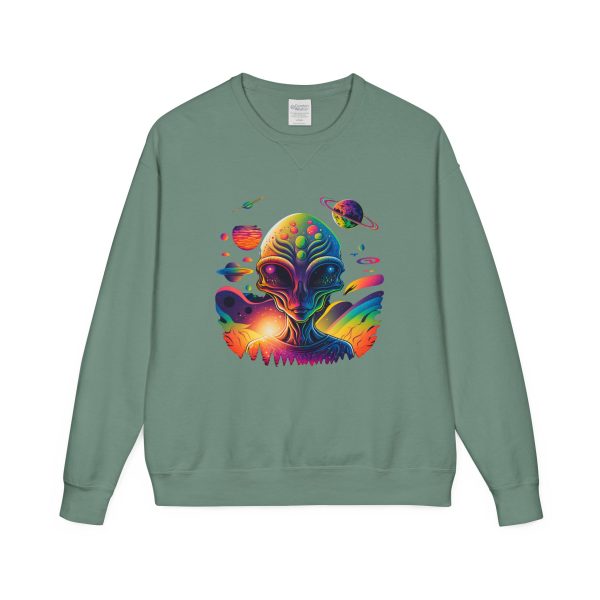 Colorful Alien Crewneck Sweatshirt, Unisex Halloween Sweatshirt, Gift for Sci-Fi Lovers, Cozy Graphic Crewneck, Space-Themed Apparel - Image 33