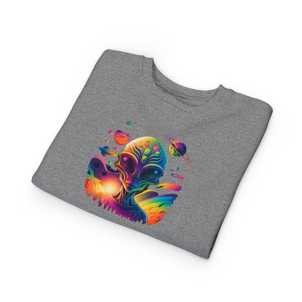 Cosmic Alien Toddler Sweatshirt - Cute Space Theme, Perfect for Birthdays, Gifts, Astronaut Enthusiasts, Baby Shower, Everyday Wear - Image 11