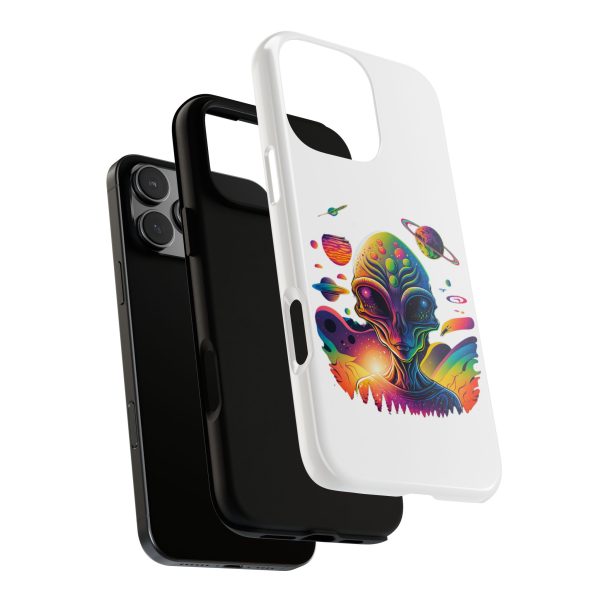 Colorful Alien Phone Case, Galaxy Design, Sci-Fi Accessories, Gifts for Space Lovers, Unique Mobile Cover, Tough Cases - Image 165